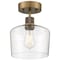 Access Lighting Port Nine Chardonnay, Chardonnay LED SemiFlush, Antique Brushed Brass Finish, Seeded Glass 63147LEDDLP-ABB/SDG - alternate 1